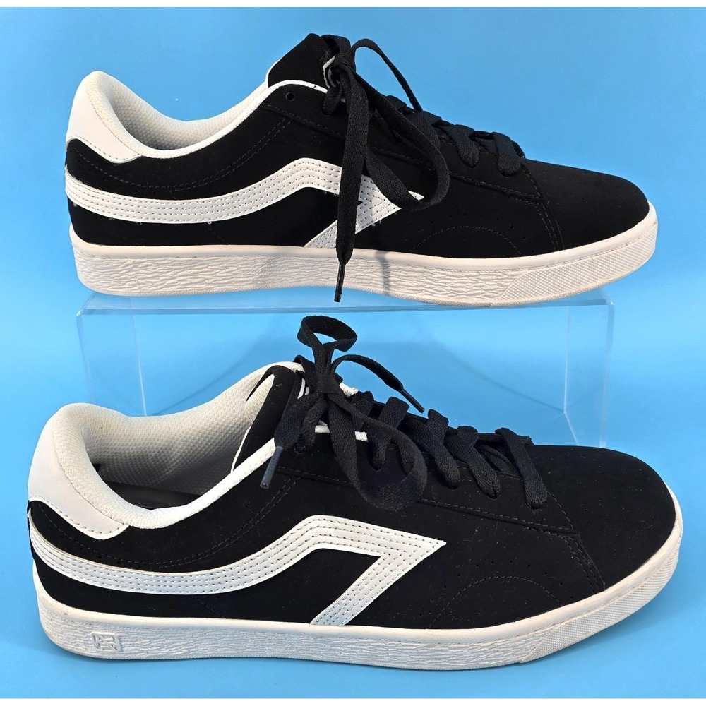 Vtg AirSpeed Heritage Sneakers Mens 10 Shoes Black Faux Suede‎ Skater Grunge 90s